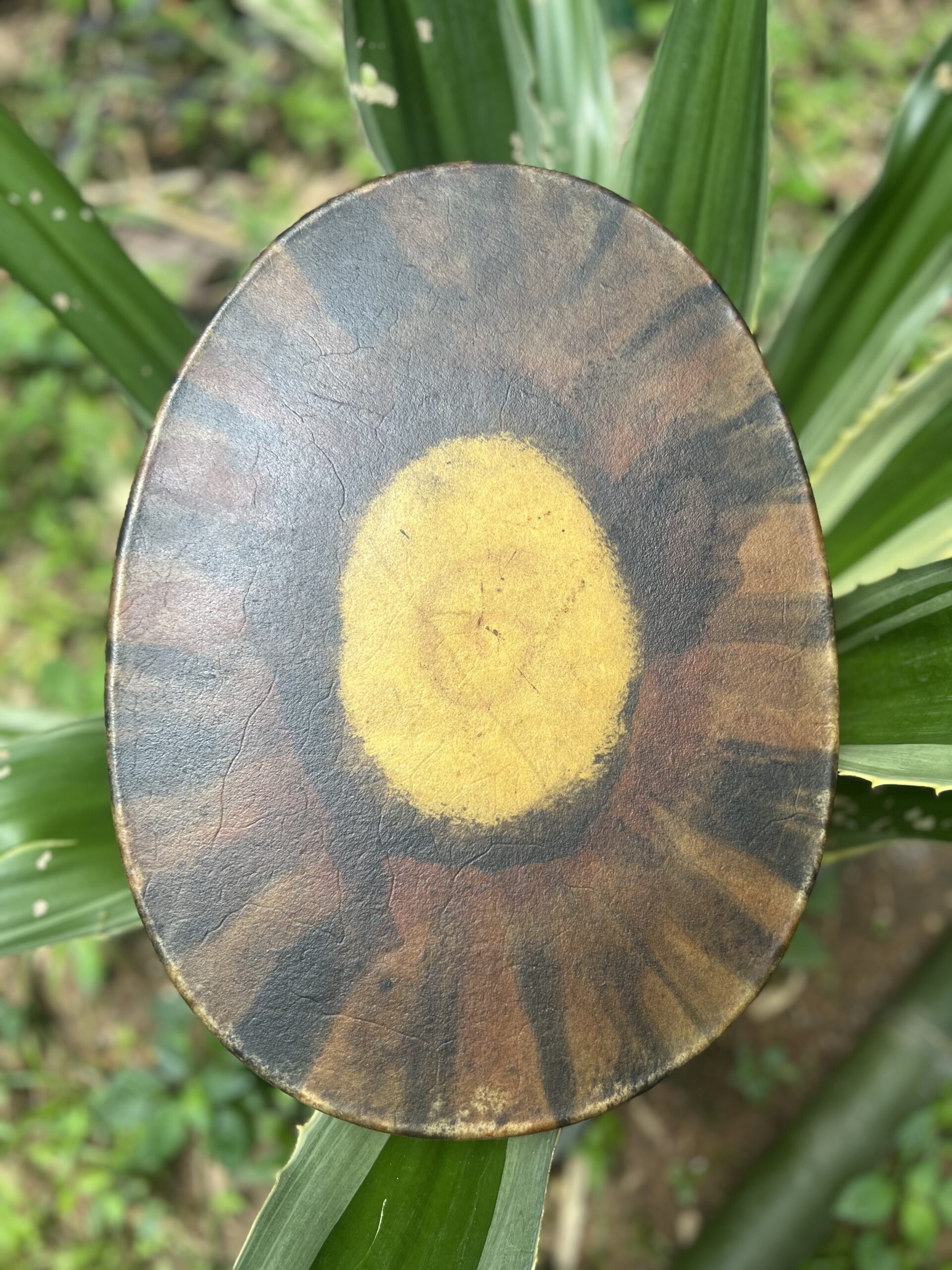 Oval shamanic drum front